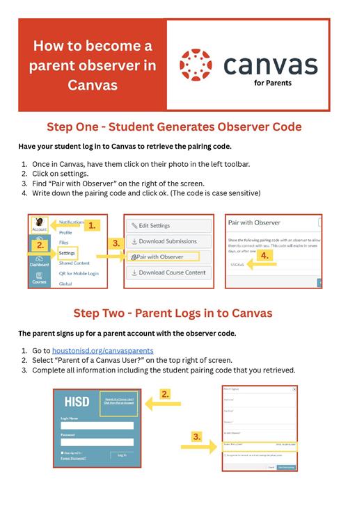 Parent Access to Canvas